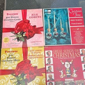 4 Vintage Christmas records